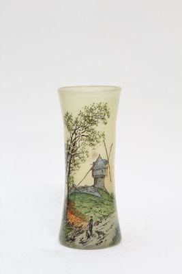 Vase en verre émaillé — Style Legras - Photo 1