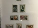 a picture of a picture of a collection of stamps on display
