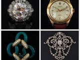 four different types of jewelry including a watch, broochet, and broochet broochet