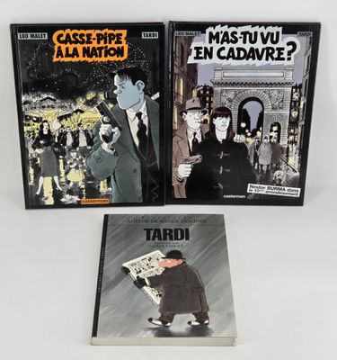 trois livres posés sur une surface blanche ; l'un représente un homme et l'autre une femme