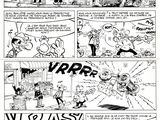une bande dessinée en noir et blanc représentant un homme en costume-cravate