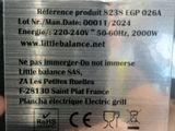 a label on the back of a glass case