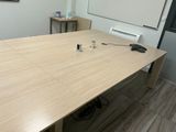 a white board on the table in the room