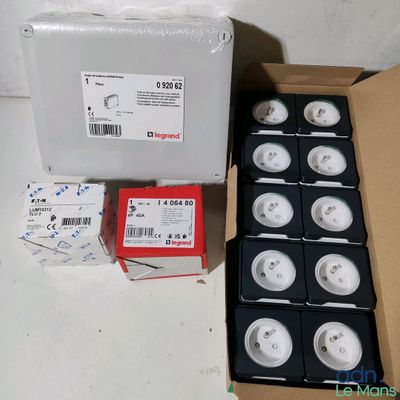 a box with a lot of different items in it