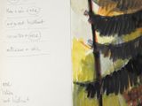 a drawing of a pine tree on a piece of paper