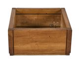 an image of a wooden box with a handle on a white background