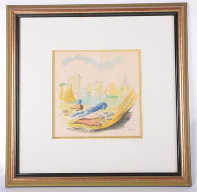 Louis SUIRE (1899 - 1987) Le Port de La Rochelle