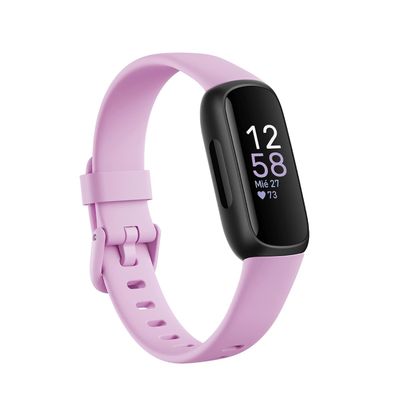 une montre connectée rose dotée d'un capteur de fréquence cardiaque intégré à l'écran