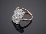 an antique diamond cluster ring