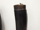two boots that are sitting on a table