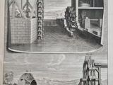 two pictures of a machine that is on the water