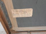 a piece of paper that has been taped to a door