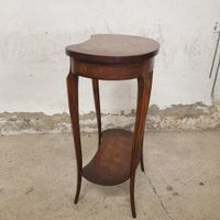 Table rognon en bois de placage et marqueterie - Style Trans… (photo 4)