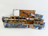 a model of a boat that is sitting on a table
