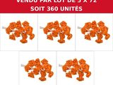 vendu par lot de 5 x 7 mm, couleur orange
