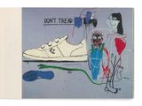 an image of a book with a drawing of a pair of shoes on it