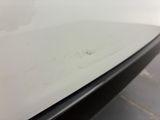 a close up of a car ' s hood with a lot of dirt on it