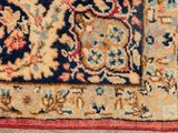 an image of a close up of a rug on a wooden floor