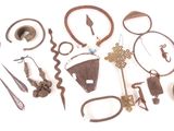 a lot of items that are on a white surface