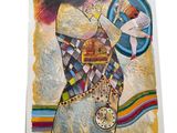 a picture of a painting of a woman with a clock