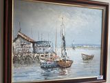 a picture of a painting hanging on the wall