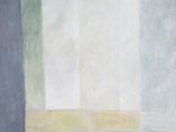 an abstract painting of a window with a light coming through it