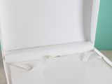 a white box with a black writing on it