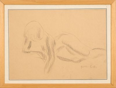 Pierre Hodé (1889-1942) 2 études de femmes > Crayon sur papi…