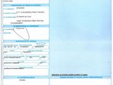 a close up of a document with a picture of a person on it