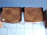 two pieces of luggage that are sitting on the floor