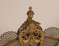 Pare-étincelle en bronze et laiton ajouré composé de 9 feuil… (photo 6)