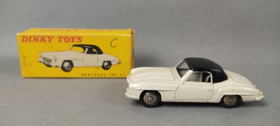 DINKY TOYS. Mercedes 190 SL blanche toit noir bel état d’usa…