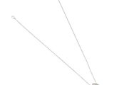 a close up of a necklace on a white background with a chain