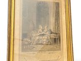 an old picture of a woman sitting on a bed in a room