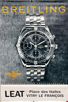 an advertisement for a watch with a picture of a watch on it