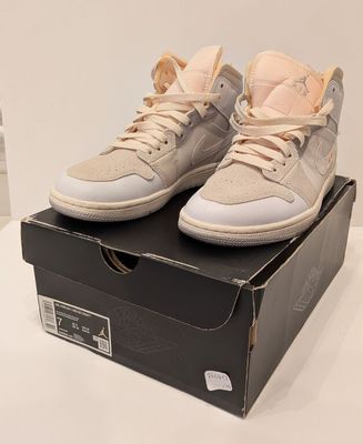 Nike Air Jordan 1 Mid beige / blanc, pointure 11,5