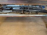 a table with a bunch of tools on top of it