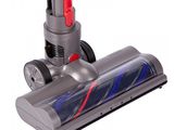 a close up of a vacuum cleaner on a white background