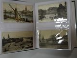 a picture of a book opened to show pictures of a city