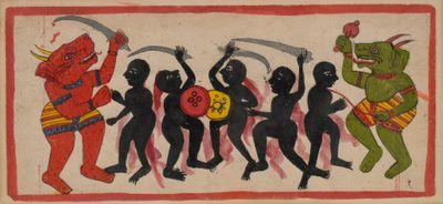 une image représentant un tableau où l'on voit un groupe de personnes en train de danser