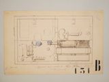 dessin représentant une salle de bains avec un lavabo et des toilettes