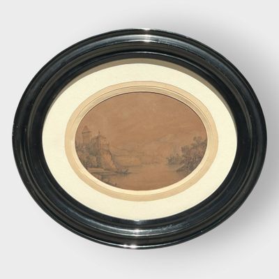 Alfred DE COURVILLE (?-1875) Château de Duingt ?