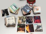 a lot of books that are sitting on a table
