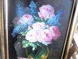 une image d'une peinture de fleurs dans un vase
