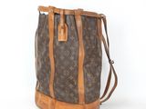 Sac cabas vintage Louis Vuitton en toile Monogram et cuir