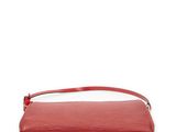 louis vu vu red epi leather clutch bag
