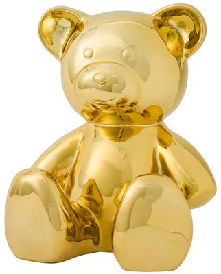 Sculpture "Teddy Bear", version coulée, or métallique