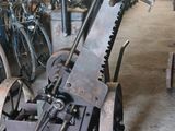 a large machine that is sitting in a garage