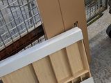 a cart that has some boxes on top of it