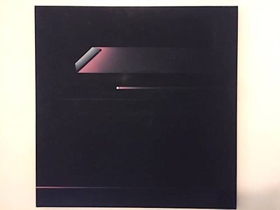 a picture of a painting on the wall of a room